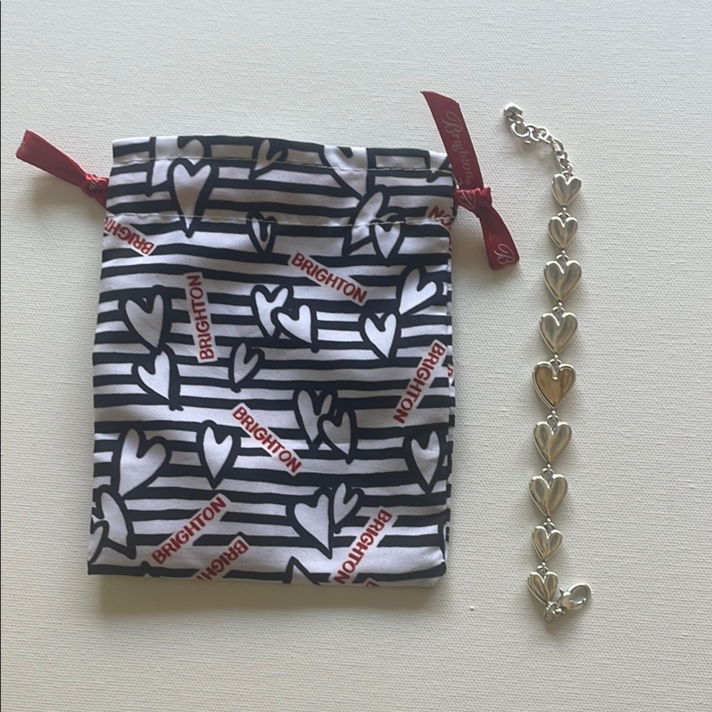 Brighton Silver Heart Bracelet Gold
